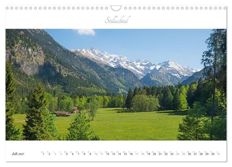 Produktbild: Wanderlust Oberstdorf (Wandkalender 2027 DIN A3 quer), CALVENDO Monatskalender