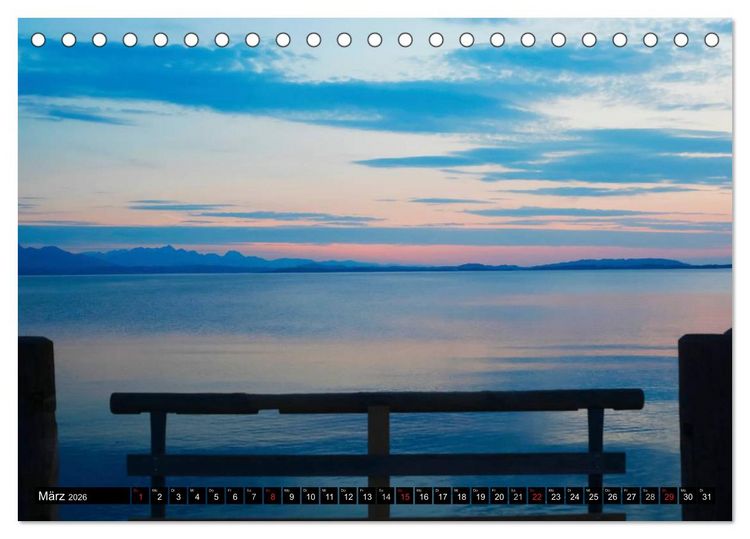 Produktbild: Am sch&ouml;nen Chiemsee (Tischkalender 2026 DIN A5 quer), CALVENDO Monatskalender