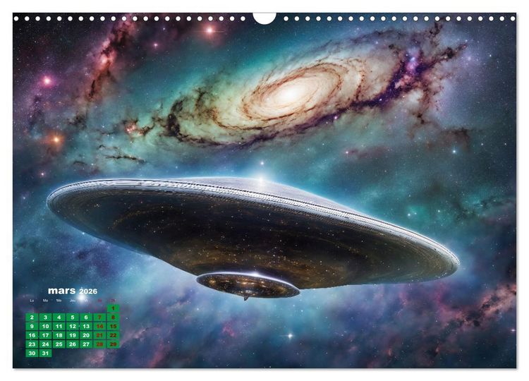 Produktbild: &Agrave; travers l'univers-L'incroyable voyage (Calendrier mural 2026 DIN A3 vertical), CALVENDO calendrier mensuel