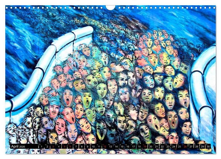 Produktbild: Berlin - Die East Side Gallery (Wandkalender 2026 DIN A3 quer), CALVENDO Monatskalender