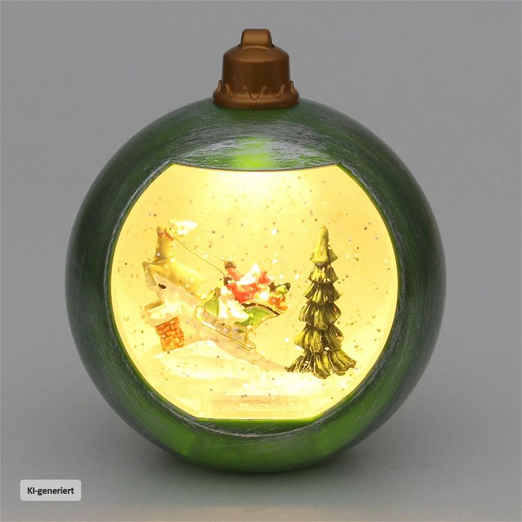 Produktbild: SIGRO LED Kugel Santa im Rentierschlitten LED Kugel Santa im Rentierschlitten
