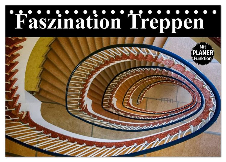 Produktbild: Faszination Treppen (Tischkalender 2026 DIN A5 quer), CALVENDO Monatskalender