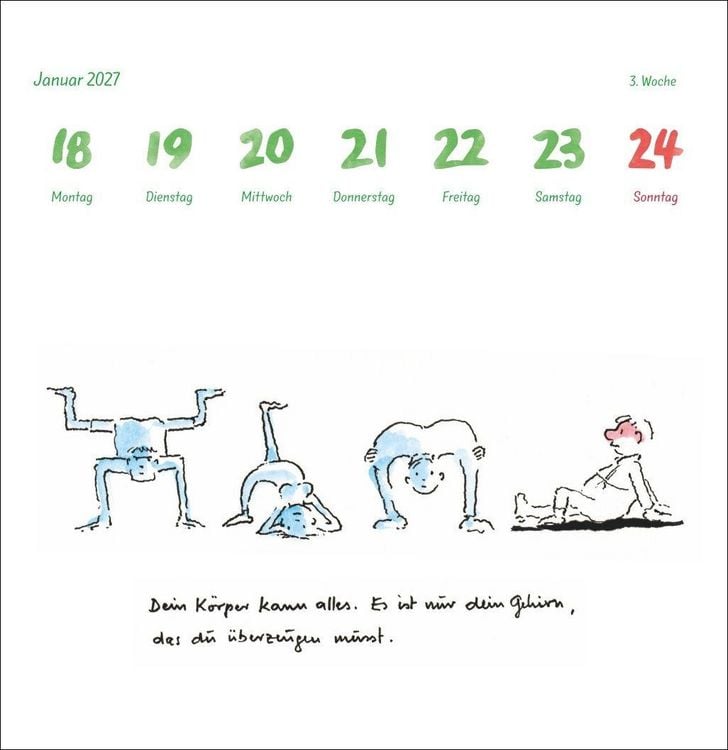 Produktbild: Helme Heine: Philosophisches Premium-Postkartenkalender 2027