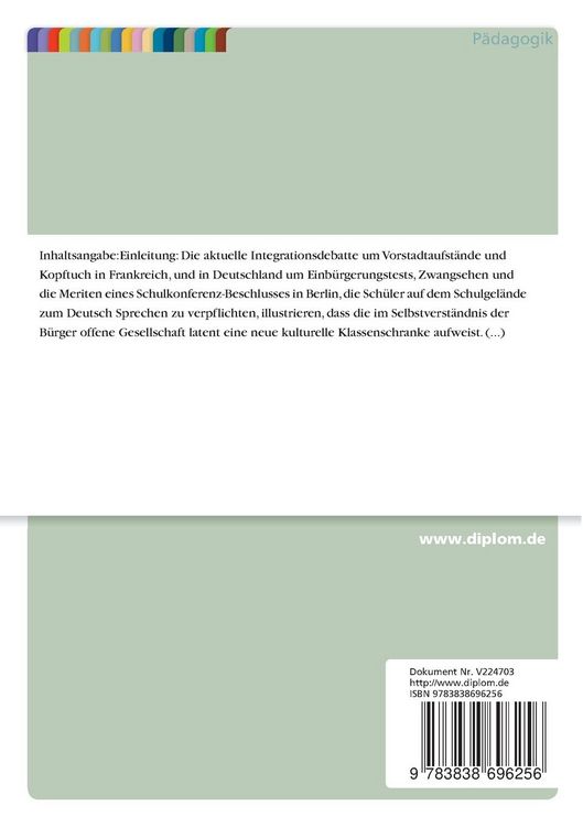 Produktbild: Ein politisches Tabu auf dem Pr&uuml;fstand: Die Schulstruktur als Integrationshindernis in Deutschland und Frankreich