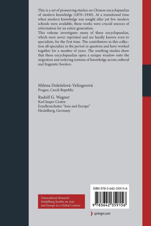 Produktbild: Chinese Encyclopaedias of New Global Knowledge (1870-1930)