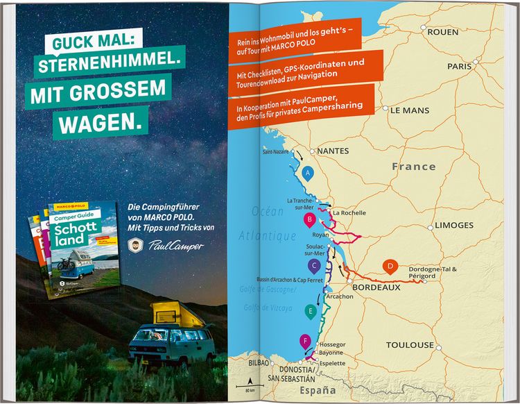 Produktbild: MARCO POLO Camper Guide Franz&ouml;sische Atlantikk&uuml;ste