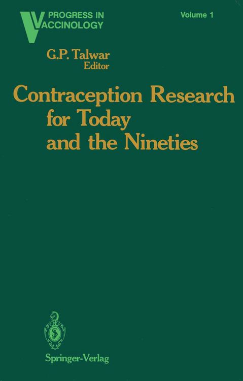 Produktbild: Contraception Research for Today and the Nineties