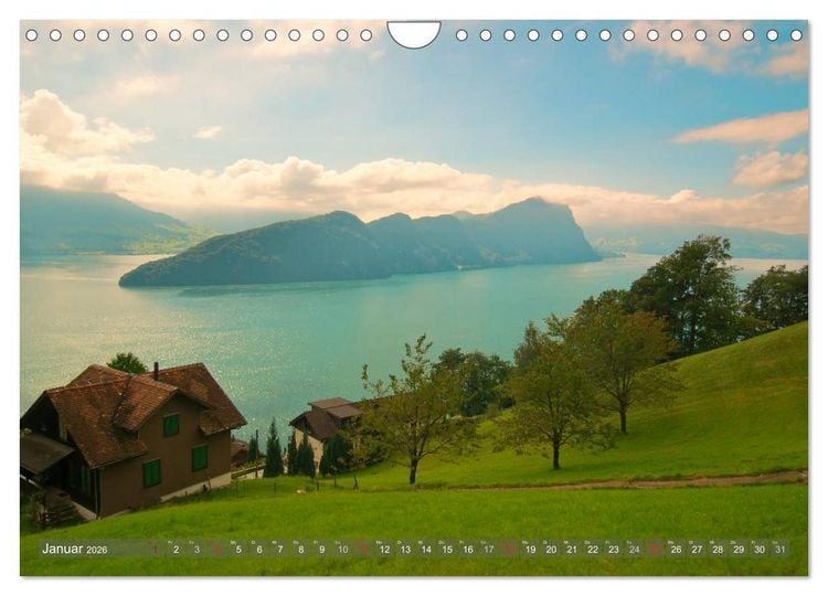 Produktbild: Der Zauber der Schweizer Berge (Wandkalender 2026 DIN A4 quer), CALVENDO Monatskalender