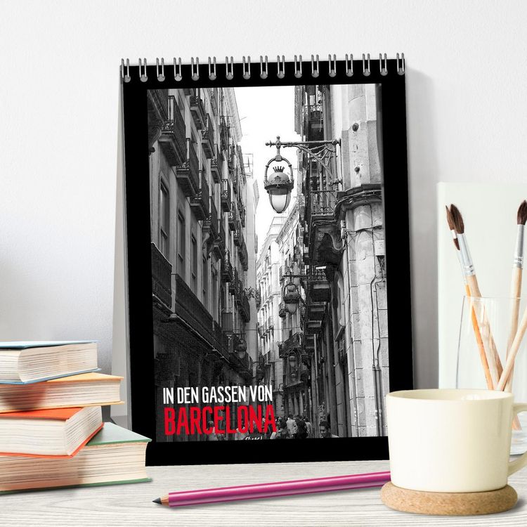 Produktbild: In den Gassen von Barcelona (Tischkalender 2026 DIN A5 hoch), CALVENDO Monatskalender