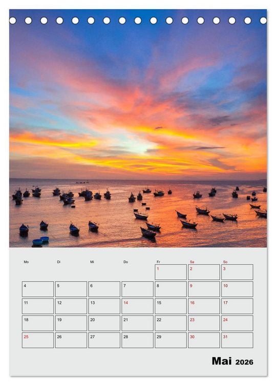 Produktbild: VIETNAM - Mein Urlaubsplaner (Tischkalender 2026 DIN A5 hoch), CALVENDO Monatskalender