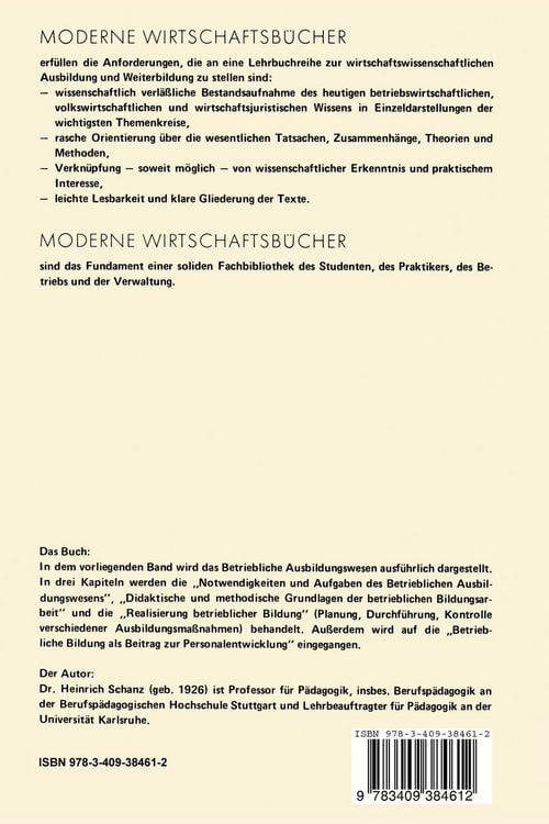 Produktbild: Betriebliches Ausbildungswesen