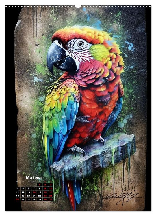 Produktbild: Graffiti Art (Wandkalender 2026 DIN A2 hoch), CALVENDO Monatskalender