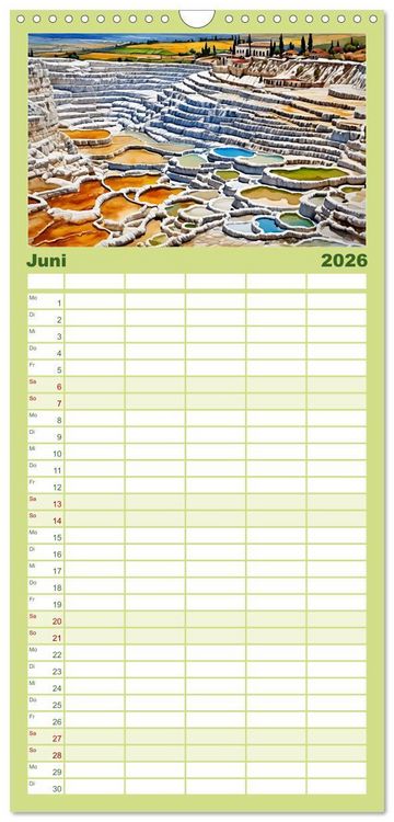 Produktbild: Familienplaner 2026 - T&uuml;rkei - Land auf zwei Kontinenten mit 5 Spalten (Wandkalender, 21 x 45 cm) CALVENDO