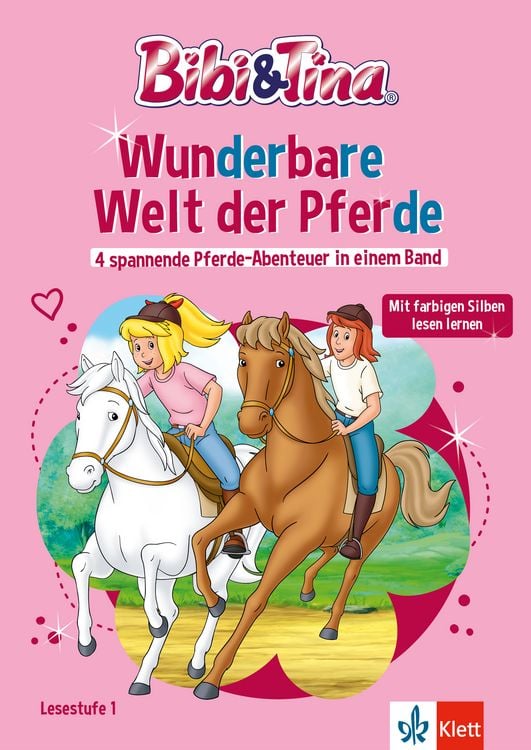 Produktbild: Lesefuchs Bibi & Tina: Wunderbare Welt der Pferde 4 spannende Pferde-Abenteuer in einem Band Lesestufe 1