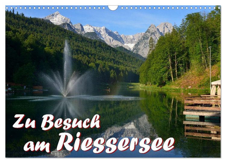 Produktbild: Zu Besuch am Riessersee (Wandkalender 2026 DIN A3 quer), CALVENDO Monatskalender