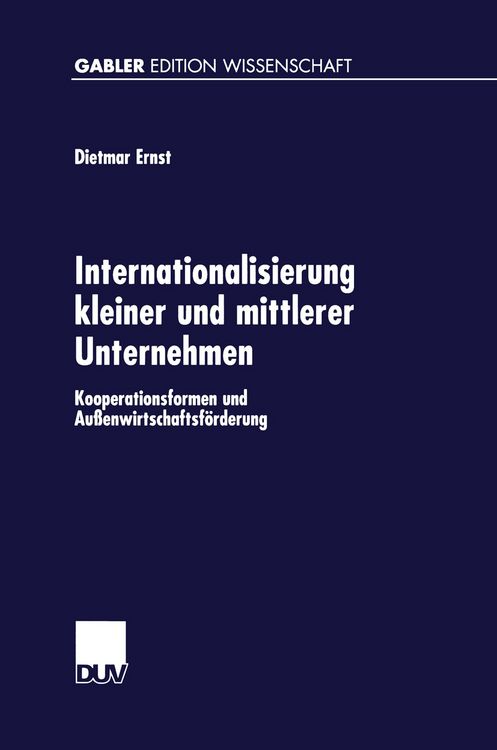 Produktbild: Internationalisierung kleiner und mittlerer Unternehmen