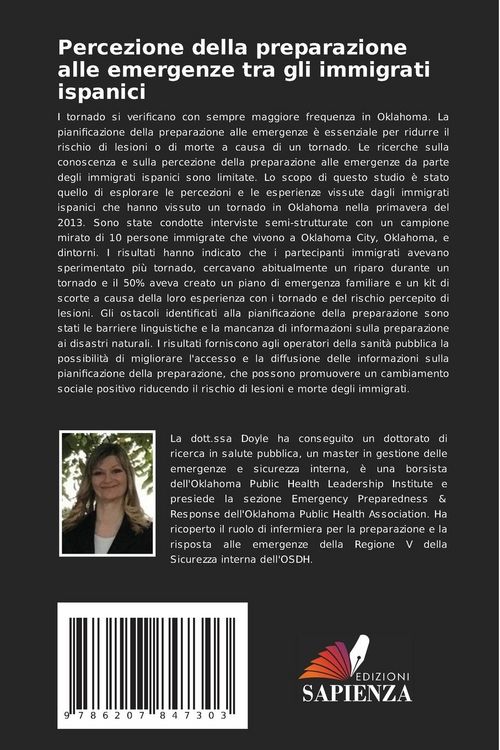 Produktbild: Percezione della preparazione alle emergenze tra gli immigrati ispanici
