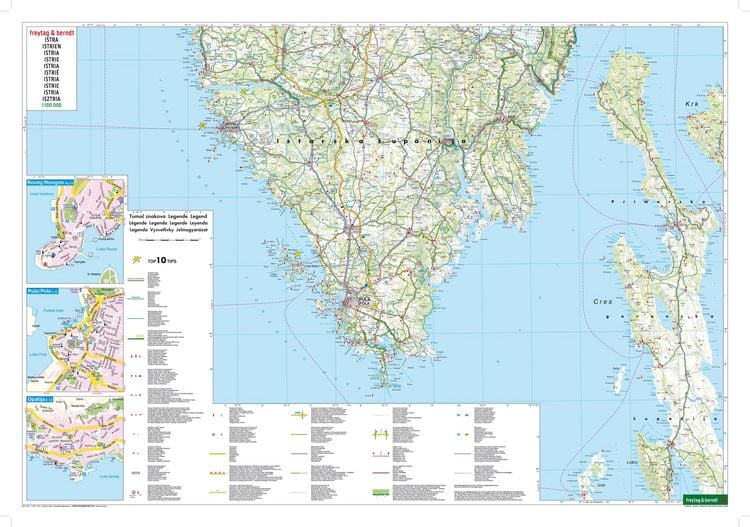 Produktbild: freytag & berndt Stra&szlig;enkarte Istrien 1:100.000