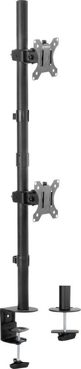 Produktbild: SpeaKa Professional SP-MM-420 Monitorhalterung 2 Display(s) 33,8 cm (13,3") - 81,3 cm (32") Schwarz Neigbar, Schwenkbar, Drehbar, H&ouml;henverstellbar