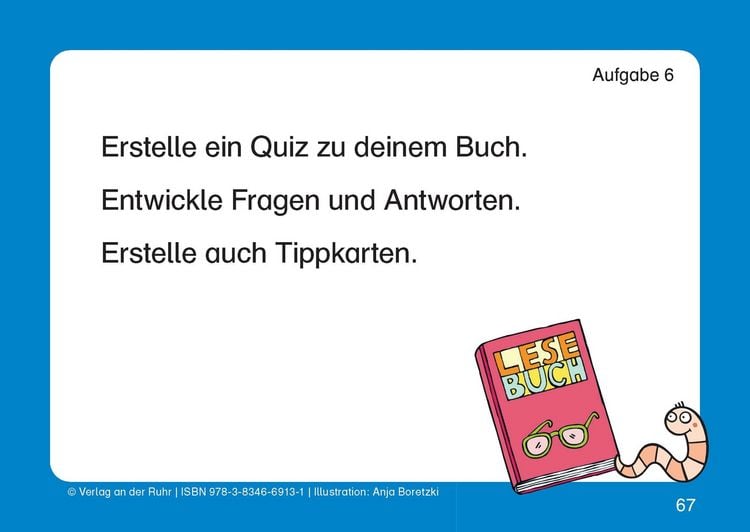 Produktbild: Mit der Lese-Raupe zum B&uuml;cherwurm &ndash; Klasse 1-4