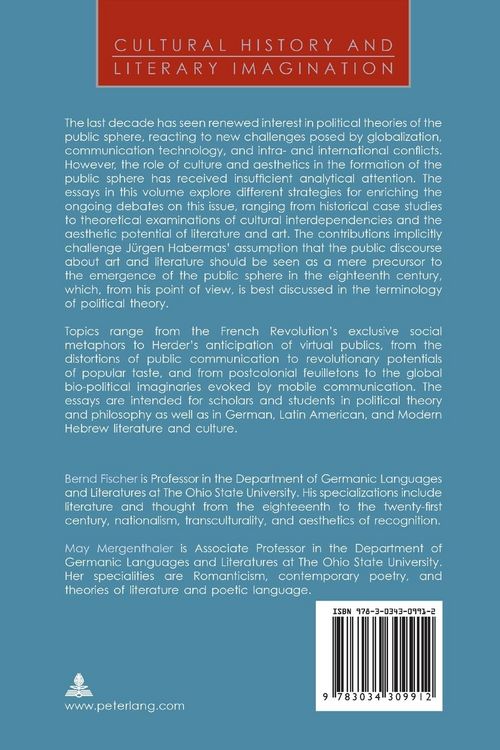 Produktbild: Cultural Transformations of the Public Sphere