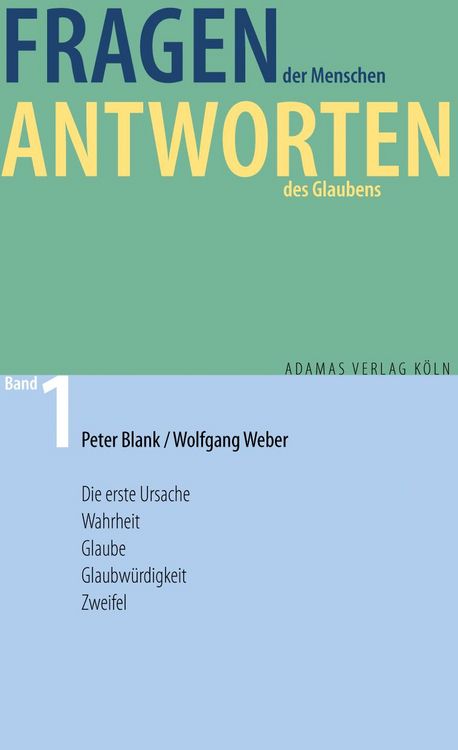 Produktbild: Fragen der Menschen, Antworten des Glaubens