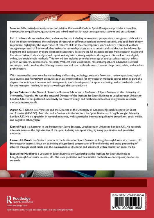 Produktbild: Research Methods for Sport Management