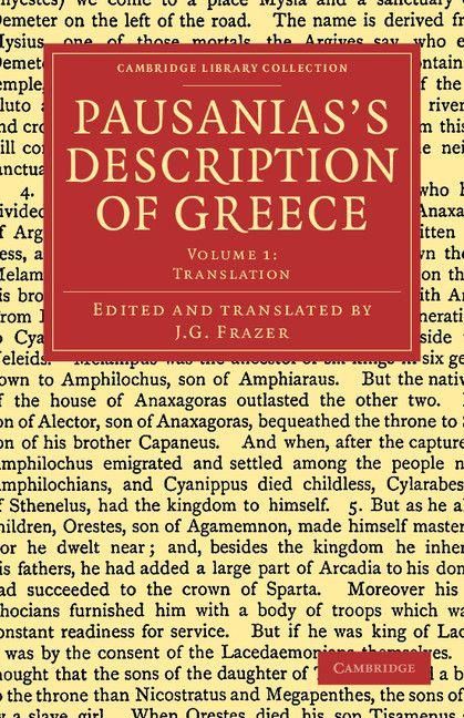 Produktbild: Pausanias's Description of Greece - Volume 1