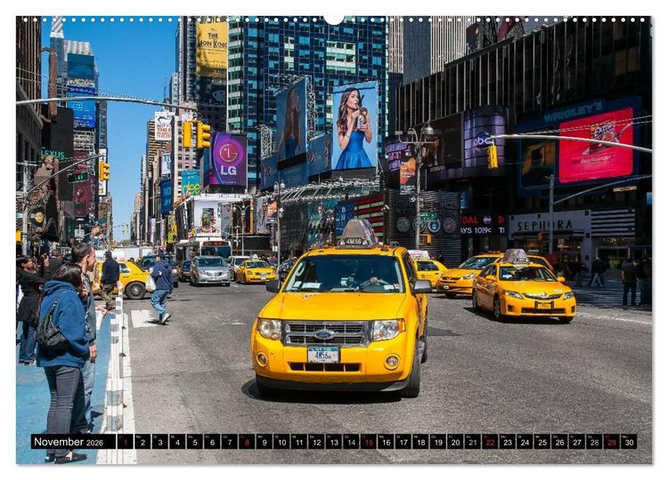 Produktbild: New York City - Zwischen Hudson und East River (hochwertiger Premium Wandkalender 2026 DIN A2 quer), Kunstdruck in Hochglanz