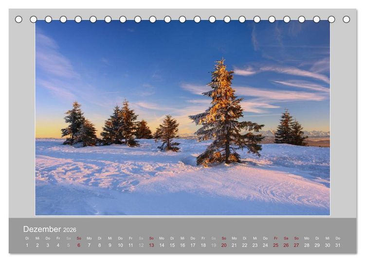 Produktbild: Schweiz - Impressionen der idyllischen Bergwelt im Laufe der Jahreszeiten (Tischkalender 2026 DIN A5 quer), CALVENDO Monatskalender