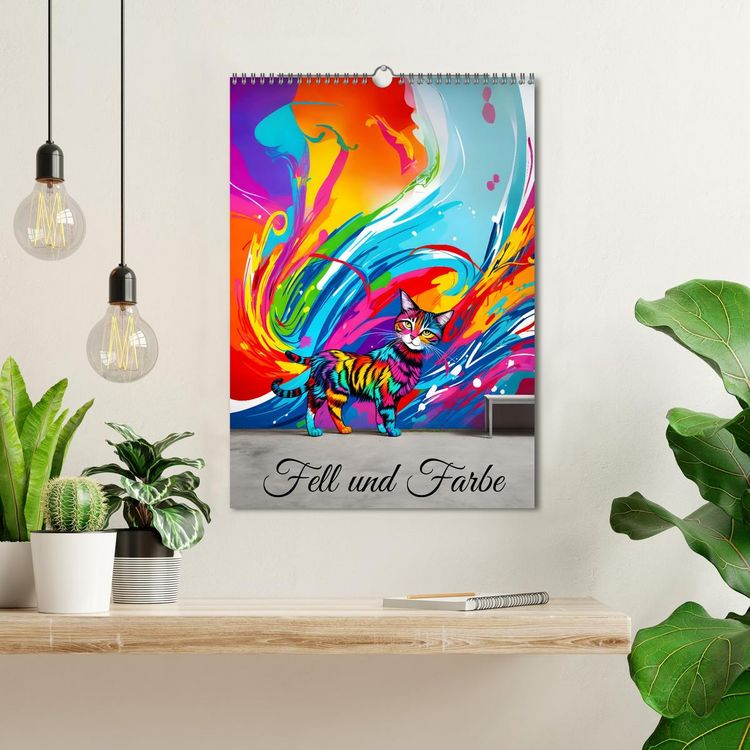 Produktbild: Fell und Farbe (Wandkalender 2026 DIN A3 hoch), CALVENDO Monatskalender