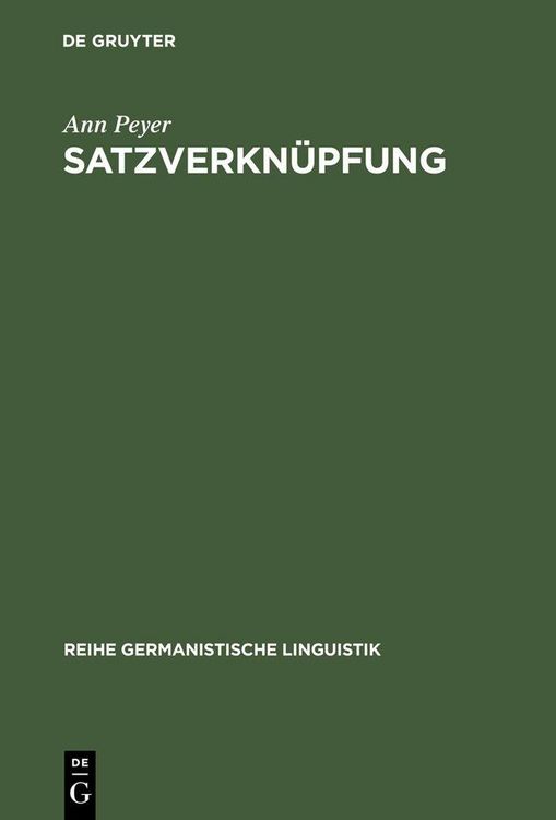 Produktbild: Satzverkn&uuml;pfung