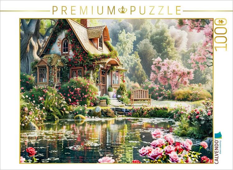 CALVENDO Puzzle 1000 Teile 'Rosen Und Orchideen' - 64x48 Cm Premium-Foto-Puzzle
