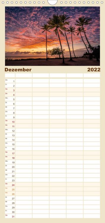 Produktbild: Familienplaner Karibu Sansibar (Wandkalender 2022 , 21 cm x 45 cm, hoch)