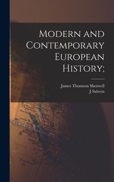 Produktbild: Modern and Contemporary European History;