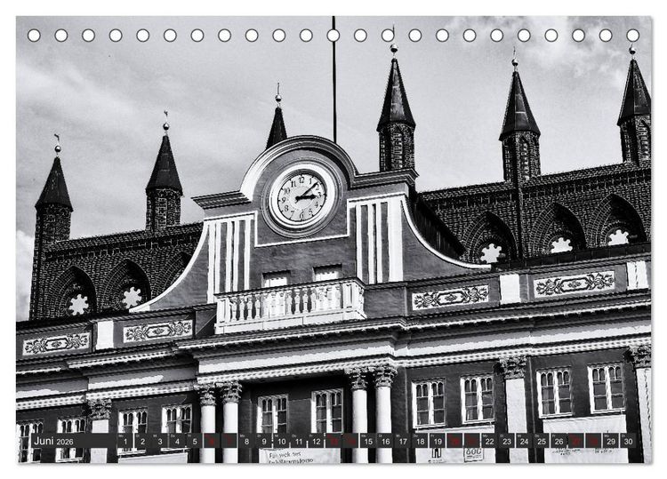 Produktbild: Ein Blick auf die Hansestadt Rostock (Tischkalender 2026 DIN A5 quer), CALVENDO Monatskalender