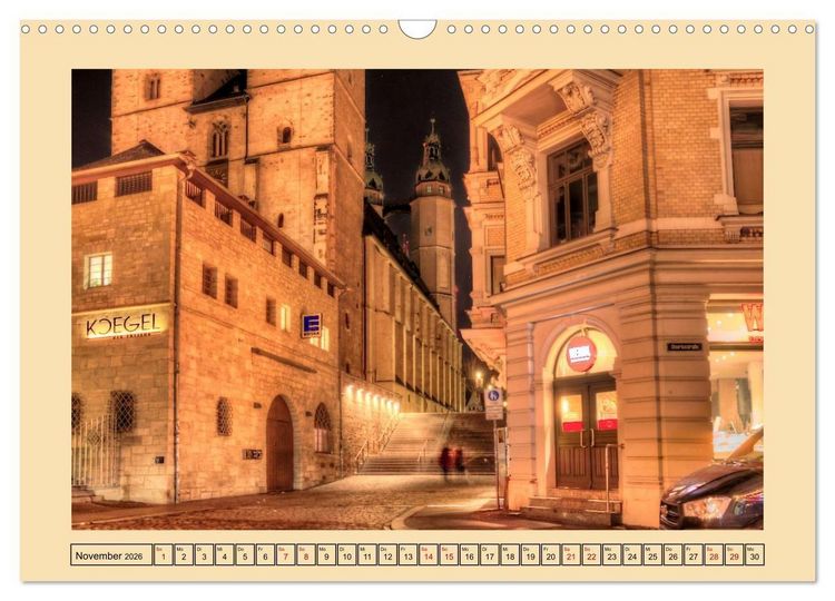 Produktbild: Stadtansichten von Halle an der Saale (Wandkalender 2026 DIN A3 quer), CALVENDO Monatskalender