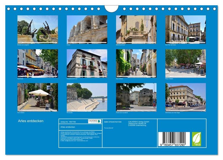 Produktbild: Arles entdecken (Wandkalender 2026 DIN A4 quer), CALVENDO Monatskalender