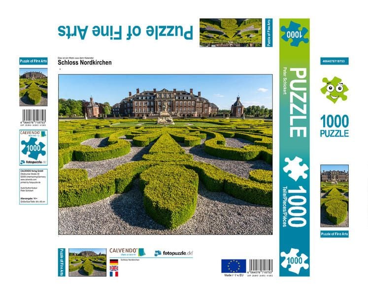 Produktbild: CALVENDO Puzzle Schloss Nordkirchen | 1000 Teile Lege-Gr&ouml;&szlig;e 64x48cm Foto-Puzzle f&uuml;r gl&uuml;ckliche Stunden
