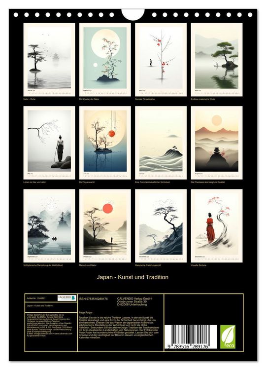 Produktbild: Japan - Kunst und Tradition (Wandkalender 2026 DIN A4 hoch), CALVENDO Monatskalender