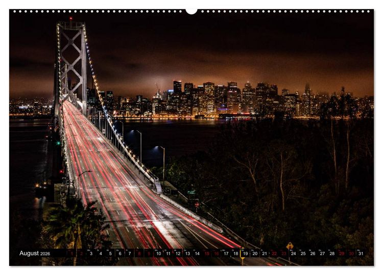 Produktbild: San Francisco Moments (hochwertiger Premium Wandkalender 2026 DIN A2 quer), Kunstdruck in Hochglanz