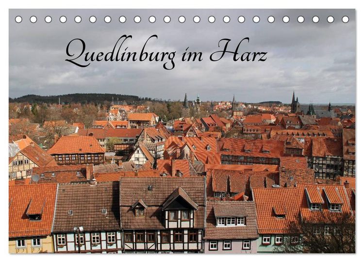 Produktbild: Quedlinburg im Harz (Tischkalender 2026 DIN A5 quer), CALVENDO Monatskalender