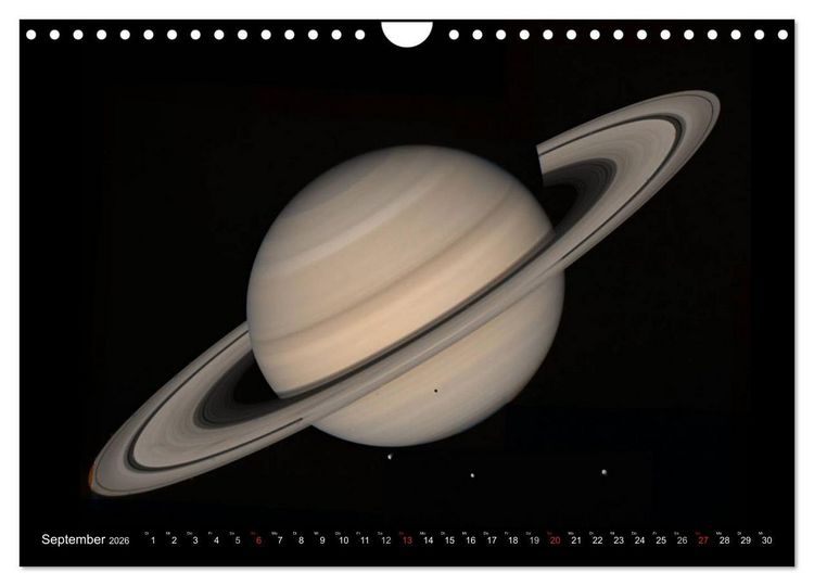 Produktbild: Sonne, Monde und Planeten (Wandkalender 2026 DIN A4 quer), CALVENDO Monatskalender