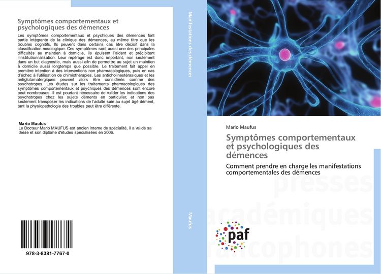 Produktbild: Sympt&ocirc;mes comportementaux et psychologiques des d&eacute;mences