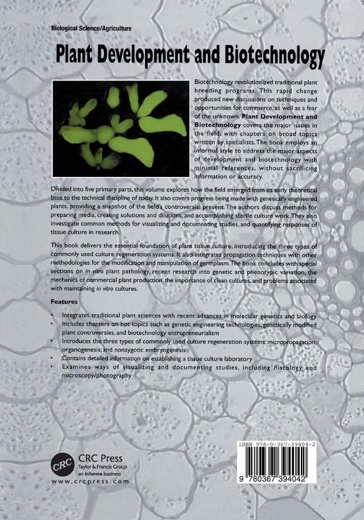 Produktbild: Plant Development and Biotechnology