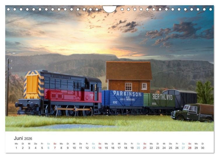 Produktbild: Modellbahnen aus aller Welt - H0, N, Z (Wandkalender 2026 DIN A4 quer), CALVENDO Monatskalender