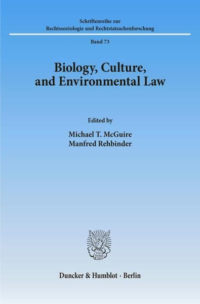 Produktbild: Biology, Culture, and Environmental Law.