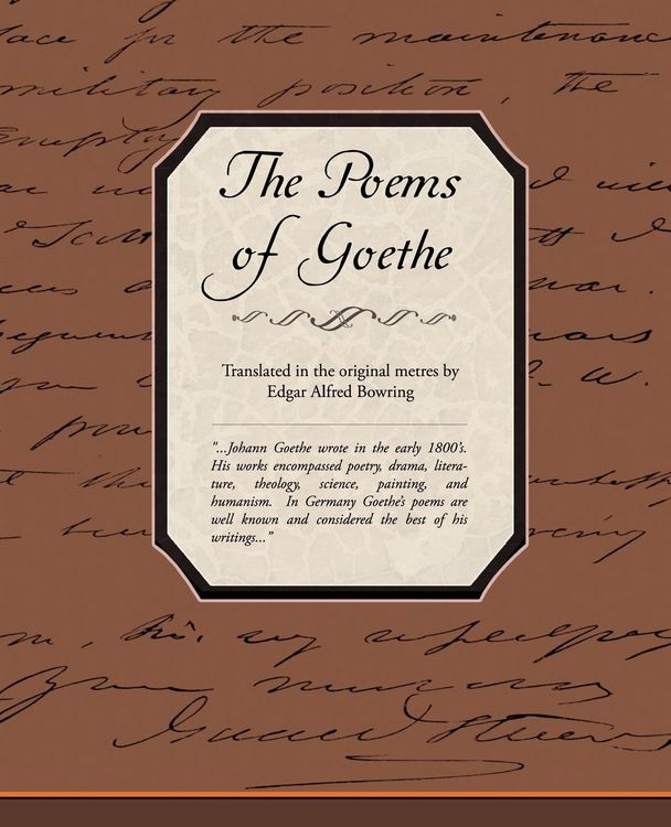 Produktbild: The Poems of Goethe