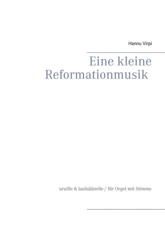Produktbild: Eine kleine Reformationmusik