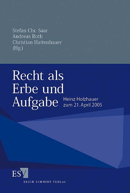 Produktbild: Recht als Erbe und Aufgabe